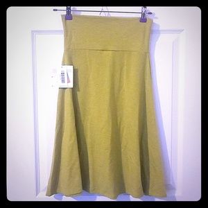 Lularoe XS Azure Skirt heathered green